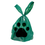 Plastic bag containing animal waste