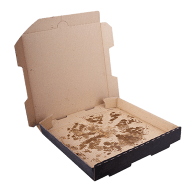 Greasy pizza box