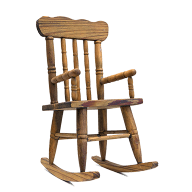 Wooden rocking chair